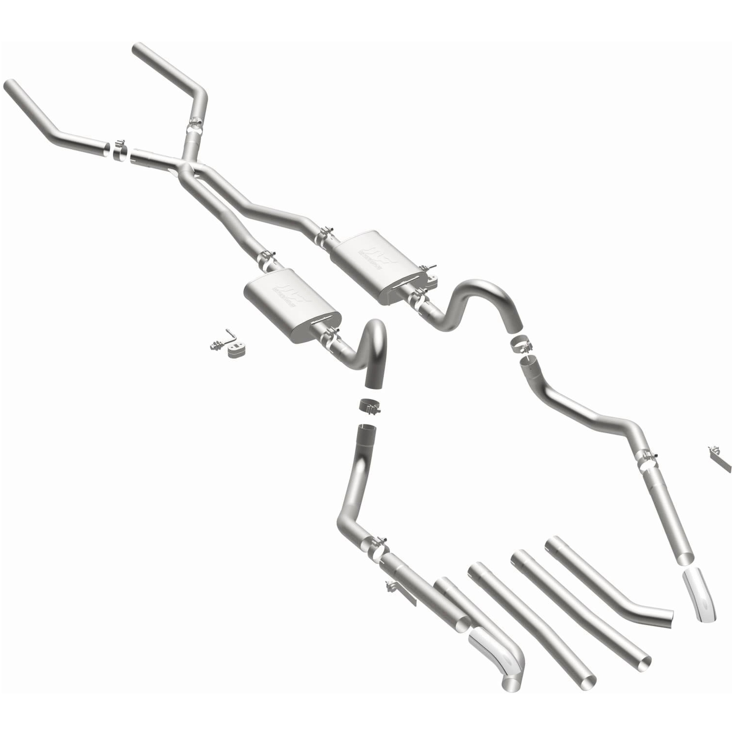 MagnaFlow Exhaust Products 15893 Street Series Stainless Crossmember-Back System
